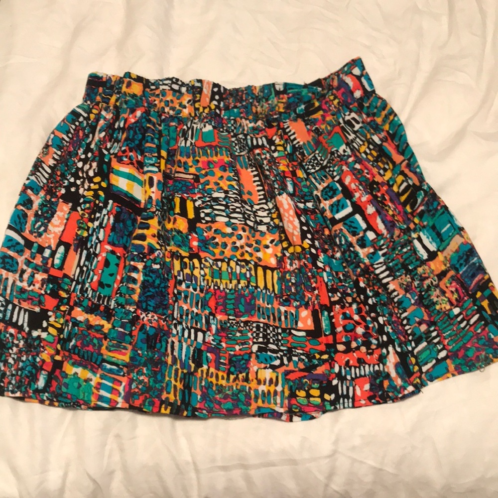 Colorful mini skirt